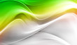 Illustration: Abstract elegant green and white waves Abstract elegant green and white waves