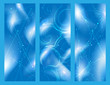 Set of abstract neon backgrounds