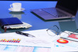 Business papers on the work place