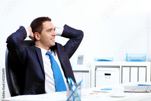 Photo: Young businessman in the office Young businessman in the office
