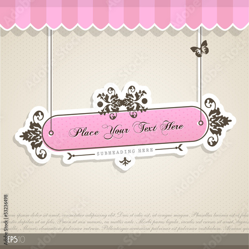 Vector: Vintage vector background with place for your text. Vintage vector background with place for your text.