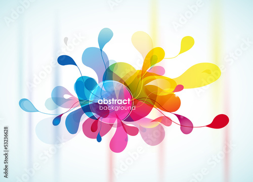 Vector: Abstract colorful background reminding flower. Abstract colorful background reminding flower.