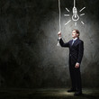 Businessman in black suit