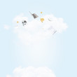 Abstract light blue background