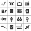 Set of communication icons.