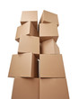 Photo: cardboard box package moving transportation delivery stack cardboard box package moving transportation delivery stack
