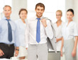 happy and smiling businessman