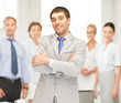 happy and smiling businessman