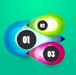 Vector: Abstract steps circles template Abstract steps circles template