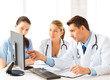 team or group of doctors working