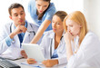team or group of doctors working
