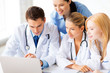 team or group of doctors working