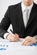 man with contract