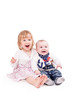 Photo: Bruder und Schwester lachen zusammen Bruder und Schwester lachen zusammen