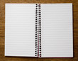 Empty Lined Paper Book Double Page
