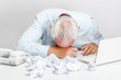 Exhousted businessman