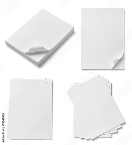 Photo: stack of papers documents office business stack of papers documents office business