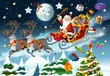 The cartoon santa claus - illustration