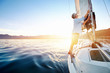 sunrise sailing boat