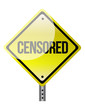 censored sign illustration design
