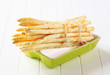 Fresh white asparagus