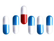pills on isolate background