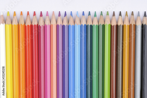 Photo: Colorful of pencils. Colorful of pencils.