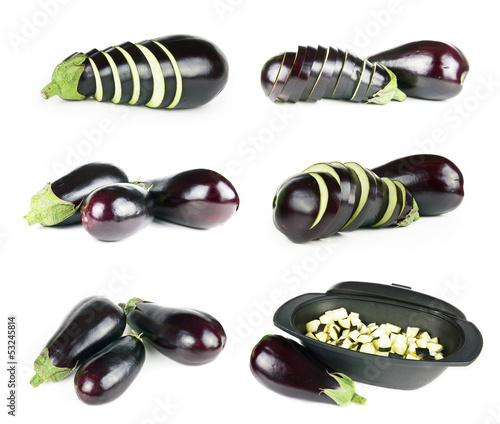 Photo: Set of eggplants Set of eggplants