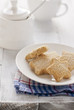 shortbread cookies and cup of tea