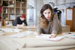 Photo: Fashion designers working in the studio Fashion designers working in the studio