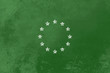 Sternenkreis Europaflagge auf Tafel