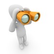 Binoculars orange