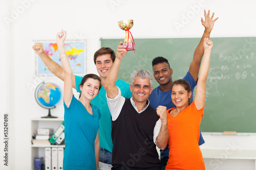 Photo: class wining a trophy class wining a trophy
