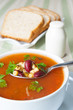 bowl ofminestrone soup