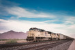 Photo: Freight train in Arizona desert landscape Freight train in Arizona desert landscape