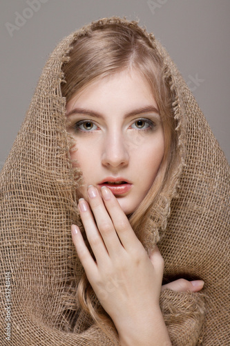 Photo: woman with scarf woman with scarf