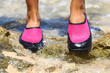 Water shoes in Pink neoprene