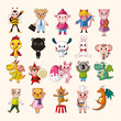 set of animal icons