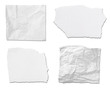 Photo: white paper ripped message background white paper ripped message background