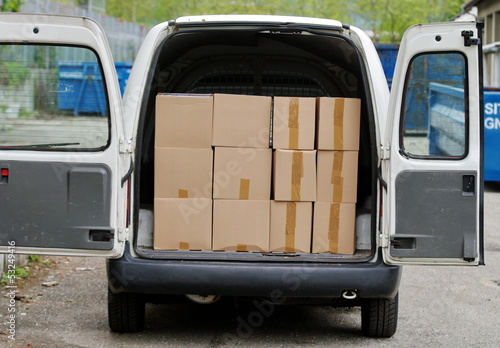 Photo: camionnette de livraison camionnette de livraison