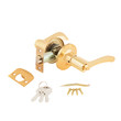 Door Knob assembly on White Background