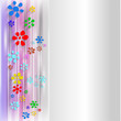 abstract background with flowers