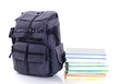 backpack with book