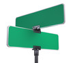 Illustration: blank road signs isolated on white blank road signs isolated on white