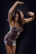 Photo: Latina woman clubbing/partying and wearing cheetah print Latina woman clubbing/partying and wearing cheetah print