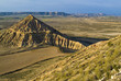 Cabezo de las Cortinas en las Bardenas Reales, Navarra. España.