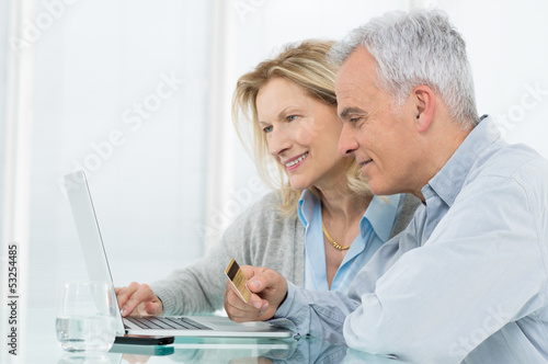 Photo: Senior Couple Shopping Online Senior Couple Shopping Online