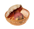 Boletus satanas Devil's bolete mushroom of white