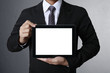 touch screen ,touch- tablet in hands