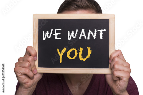 Photo: we want you we want you
